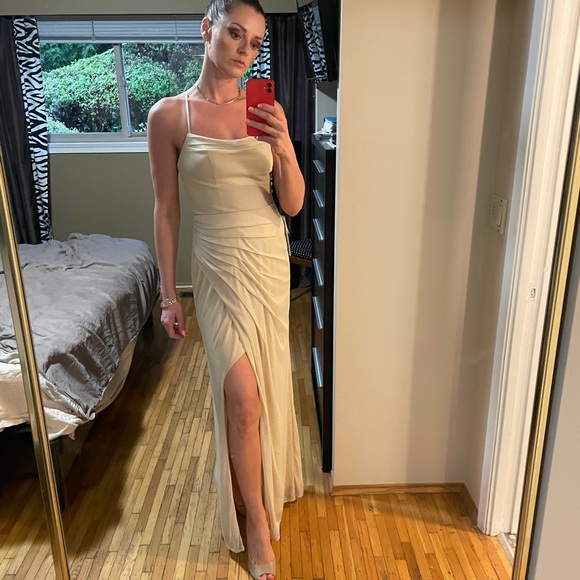 Azazie Kalea Dress,  size A4, Champamge - Picture 9 of 9